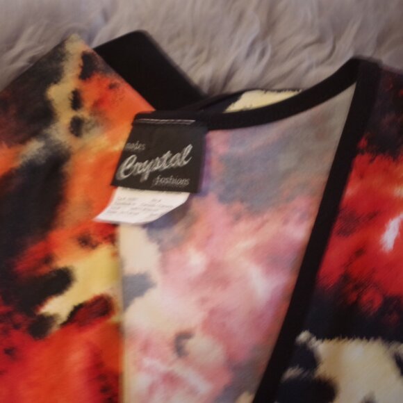 Vintage Animal Print Dress By Modes Crystal Fashions - Picture 7 of 7